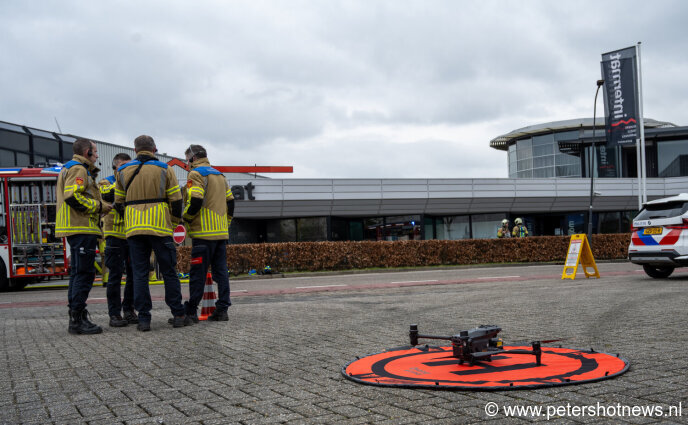 De drone van de brandweer