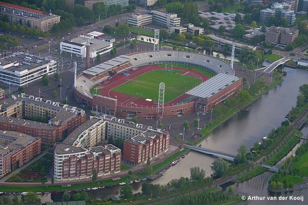 Olympisch stadion Luchtfoto Arthur van der Kooij